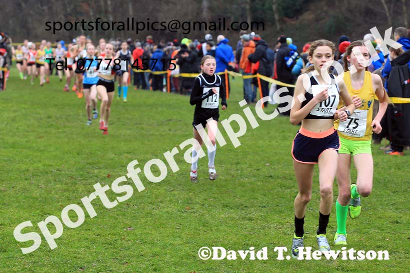 Girls Under-15s 2023 Northern Cross Country Champs., Witton Park, Blackburn. Photo: David T. Hewitson/Sports for All Pics